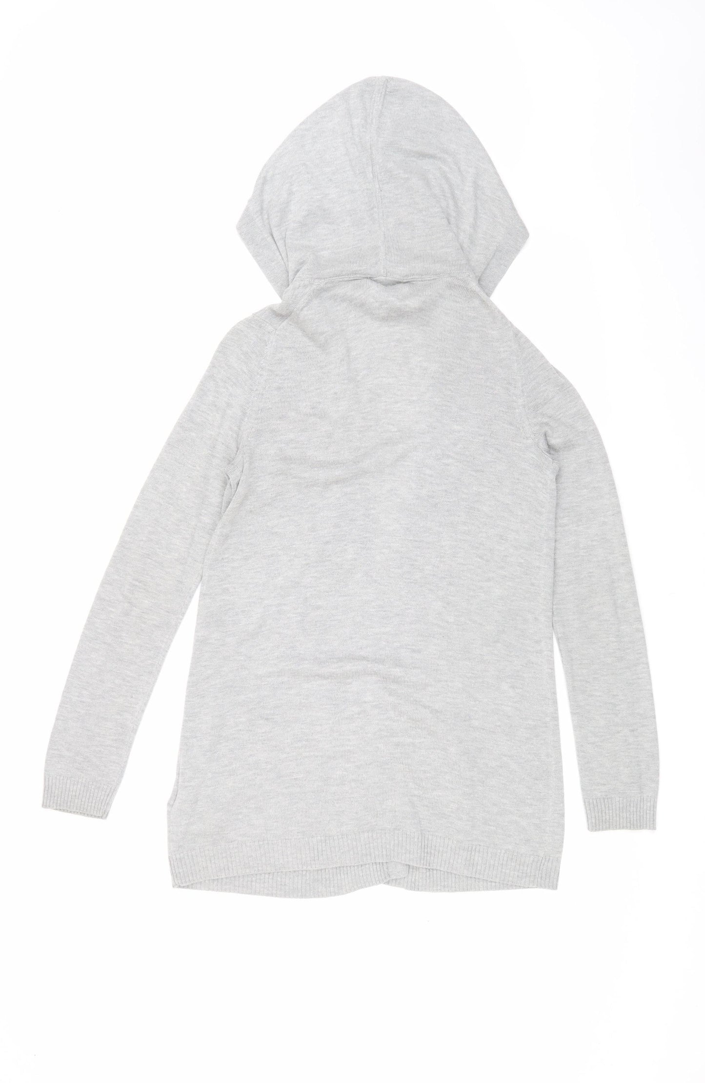 Gap Women's Grey Hooded Cardigan XS with Pockets