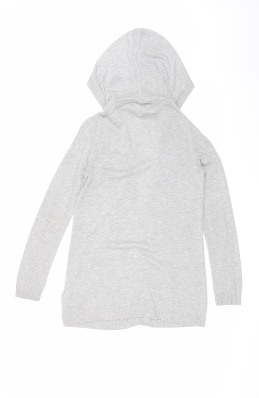 Gap Women's Grey Hooded Cardigan XS with Pockets