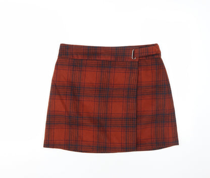 Marks and Spencer Women's Multicoloured Plaid Skirt UK 14
