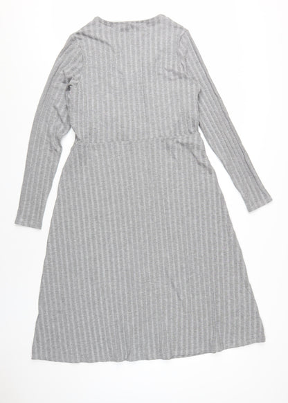 Marks and Spencer Women's Grey A-Line Dress Size 14