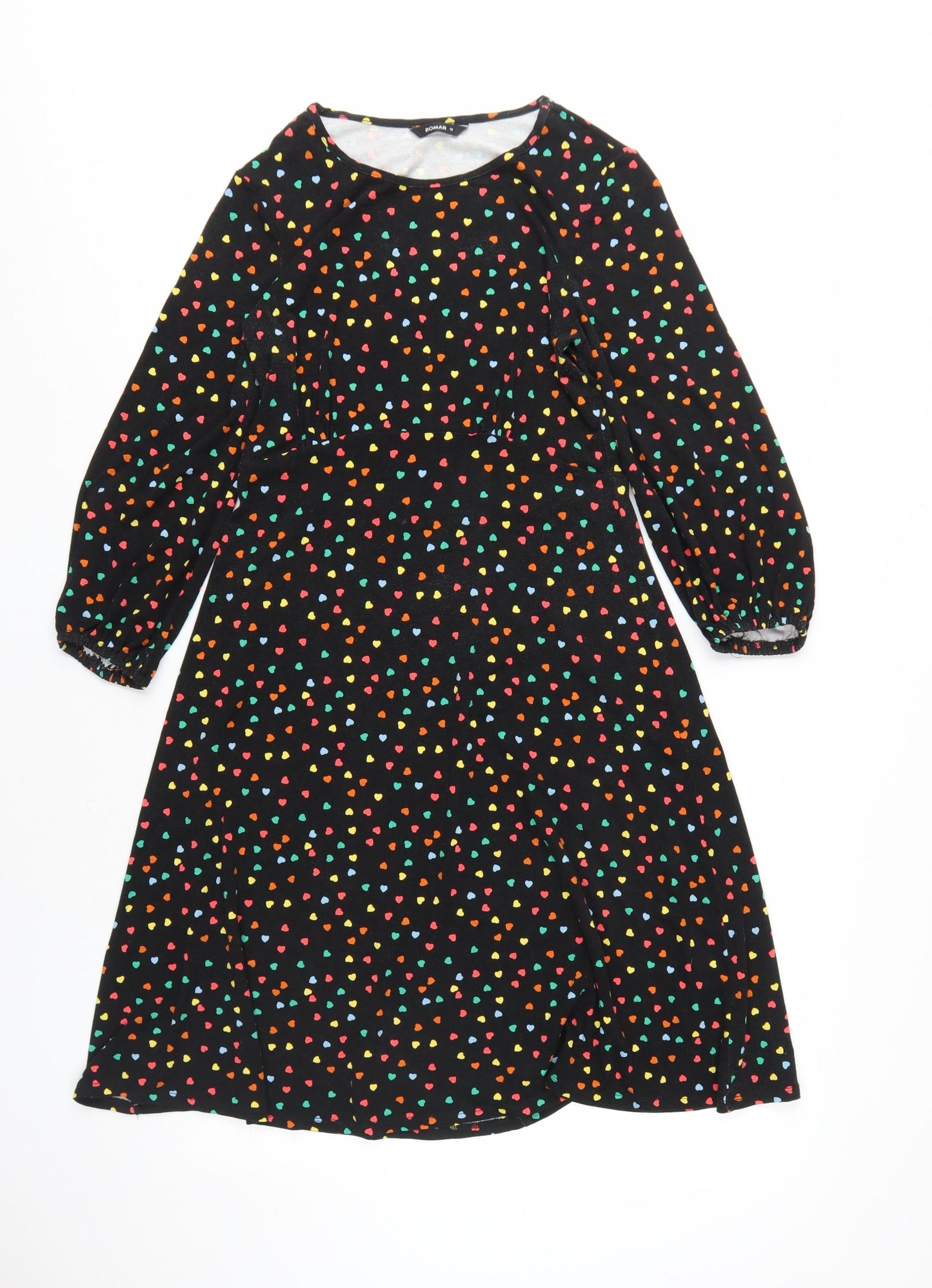 Roman Women's Multicoloured A-Line Dress Size 10