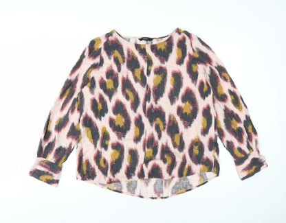 Womens UK Size 14 NEXT Multicoloured Basic Blouse
