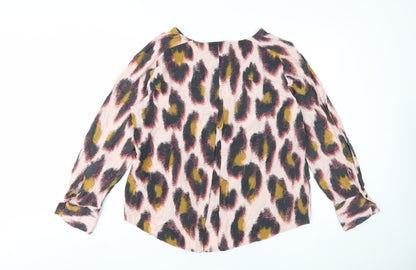 Womens UK Size 14 NEXT Multicoloured Basic Blouse