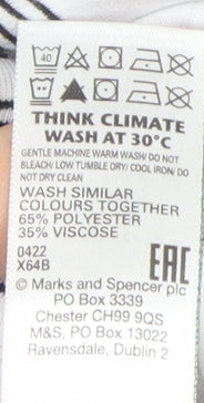 Womens UK Size 10 Marks and Spencer White  Tank