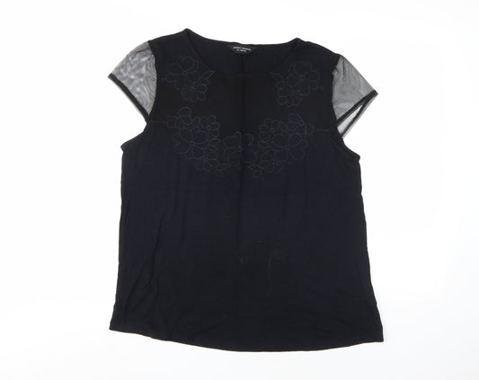Womens UK Size 16 Dorothy Perkins Black Basic Blouse