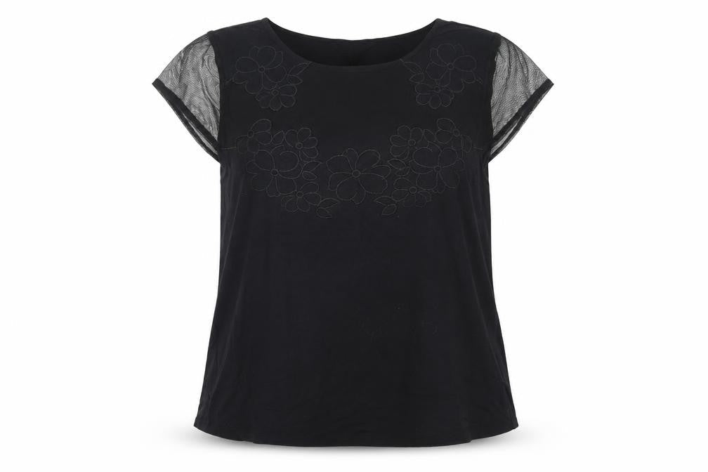 Womens UK Size 16 Dorothy Perkins Black Basic Blouse