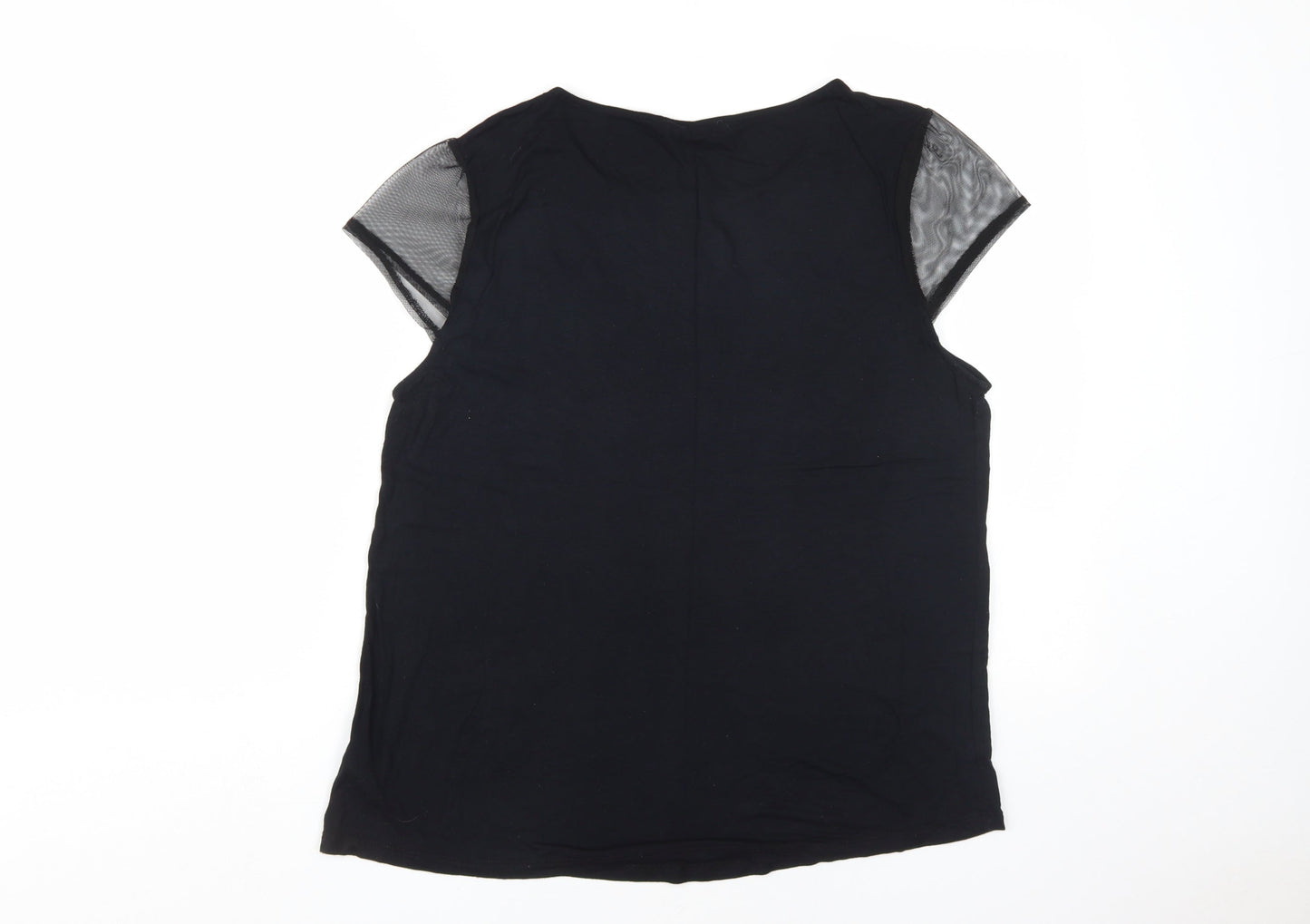 Womens UK Size 16 Dorothy Perkins Black Basic Blouse