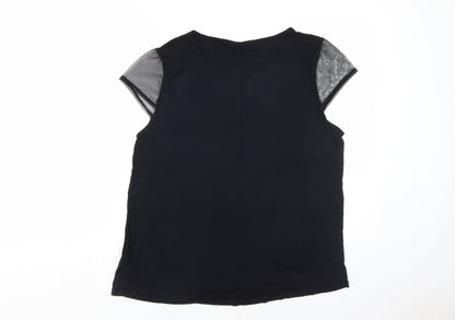 Womens UK Size 16 Dorothy Perkins Black Basic Blouse