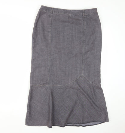 Principles Women's Grey Midi Pencil Skirt Size 14