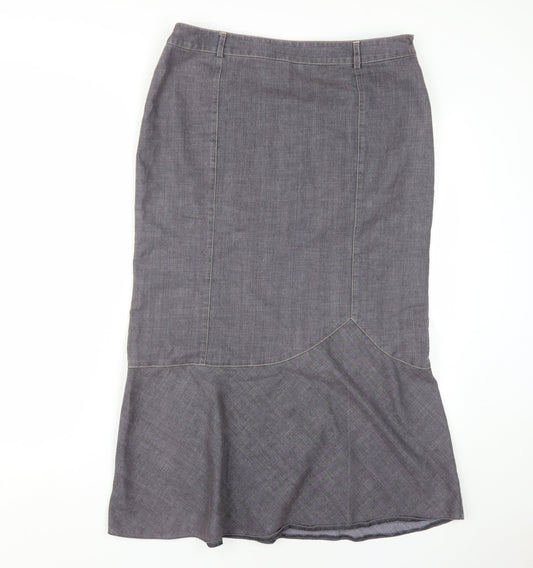 Principles Women's Grey Midi Pencil Skirt Size 14