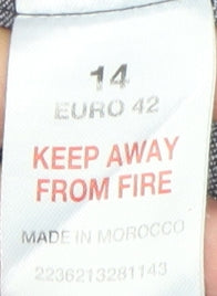 Principles Women's Grey Midi Pencil Skirt Size 14