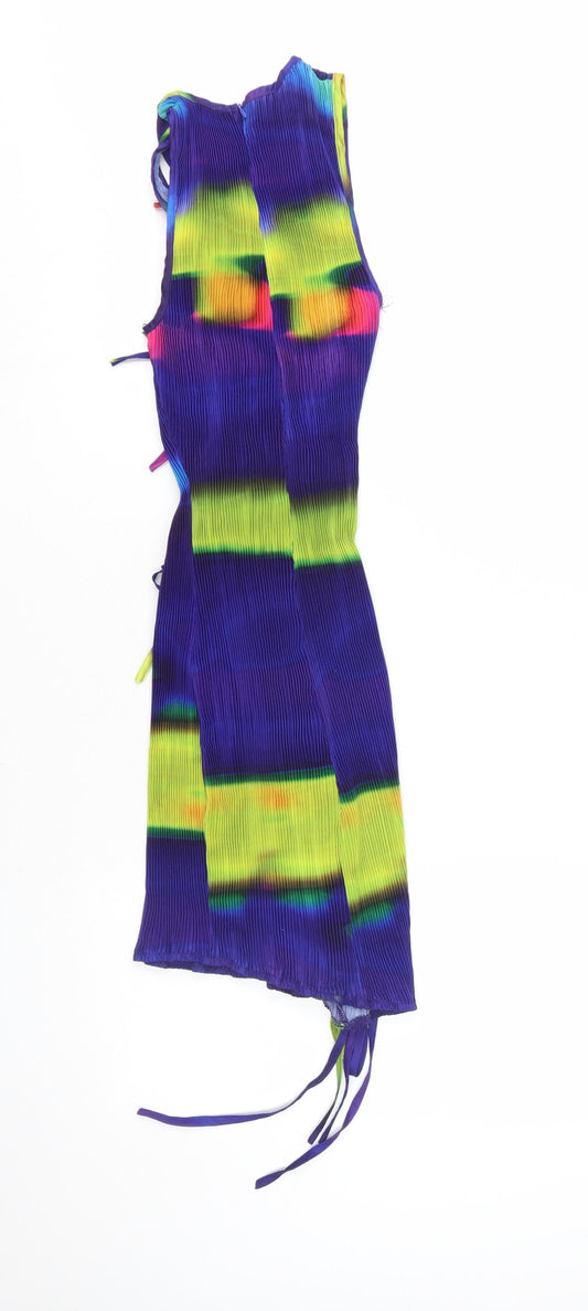 PrettyLittleThing Women's Multicoloured Bodycon Dress Size 12
