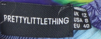 PrettyLittleThing Women's Multicoloured Bodycon Dress Size 12