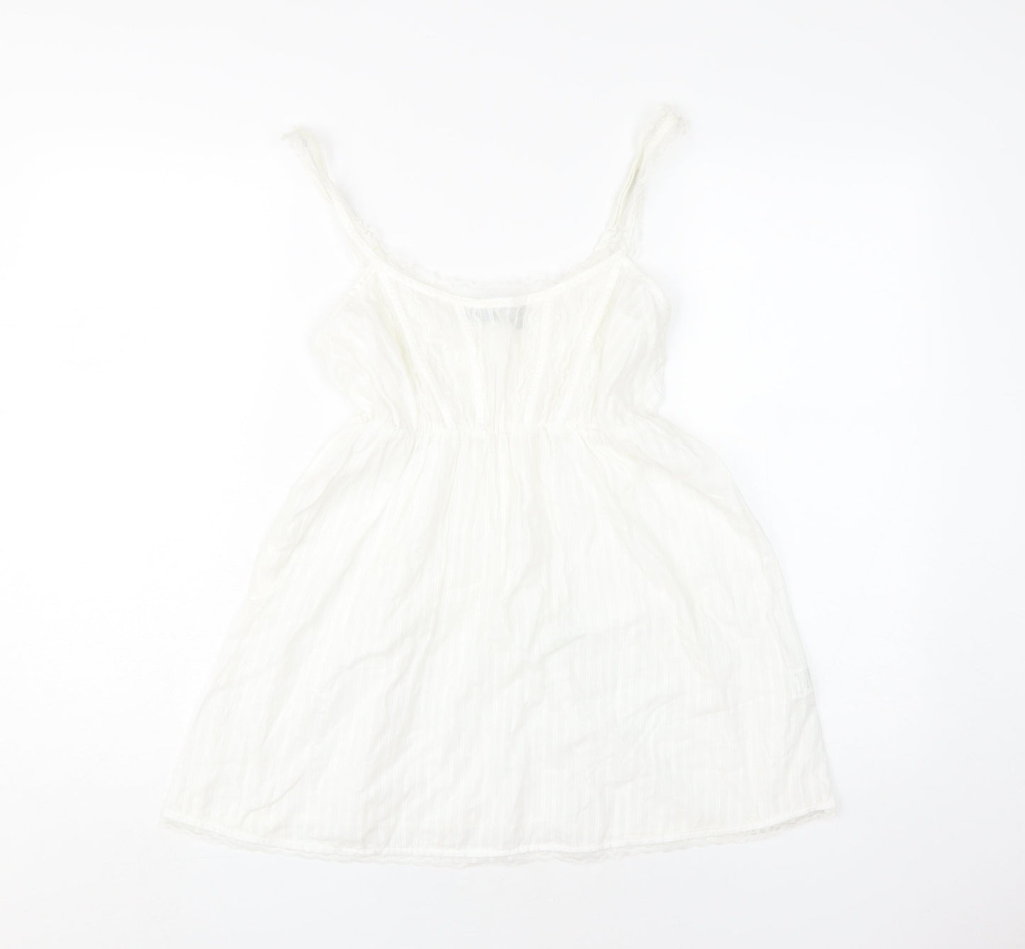 Topshop Women's White Slip Dress, Size 12, Summer Casual