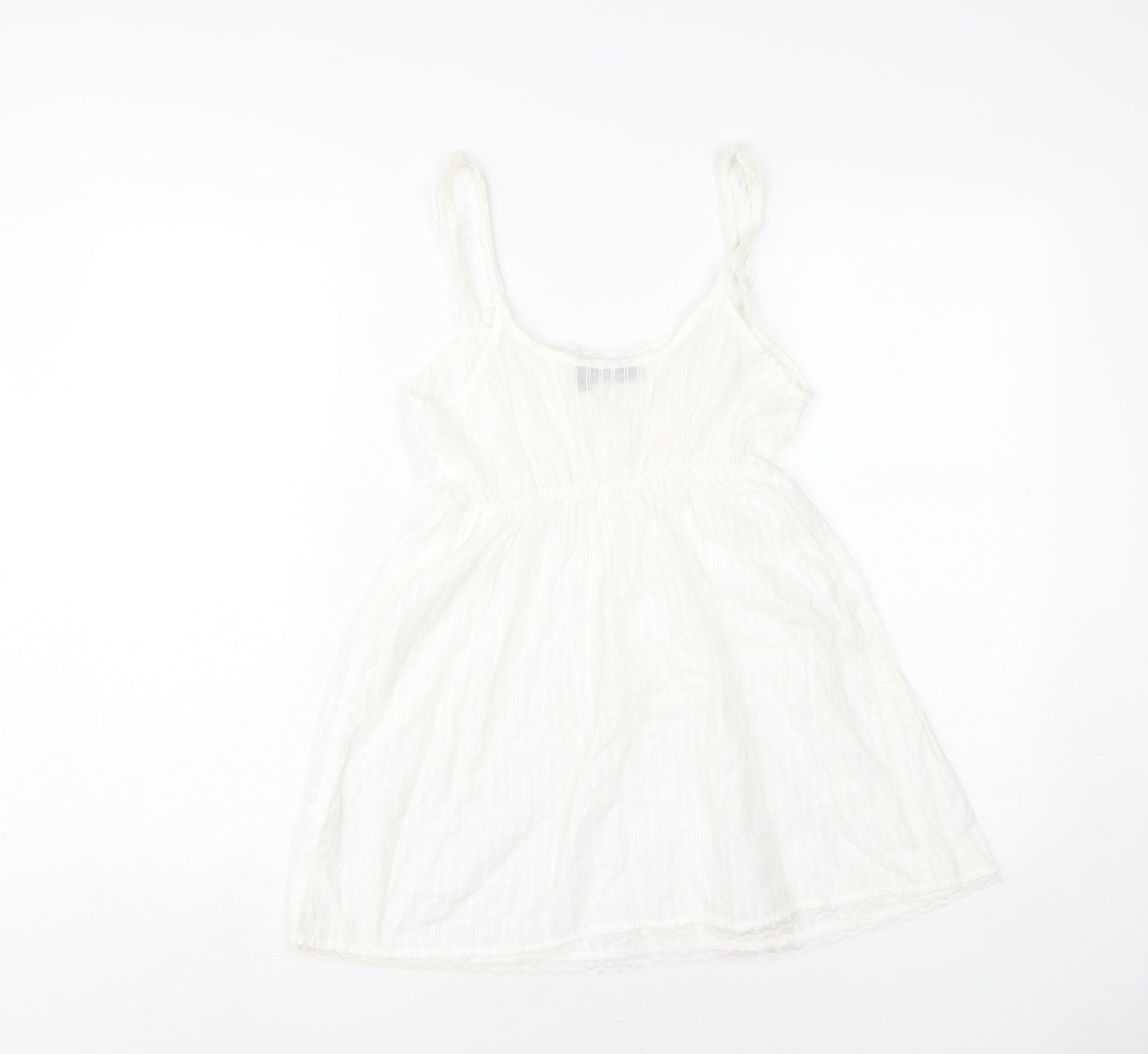 Topshop Women's White Slip Dress, Size 12, Summer Casual