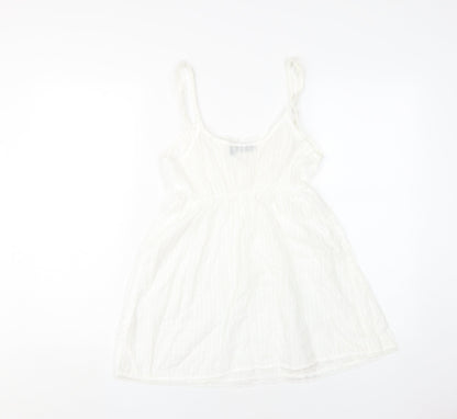 Topshop Women's White Slip Dress, Size 12, Summer Casual