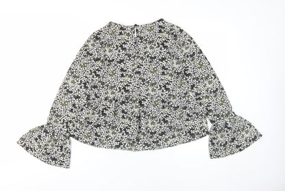 ASOS Design Women's Black Floral Blouse Size 8