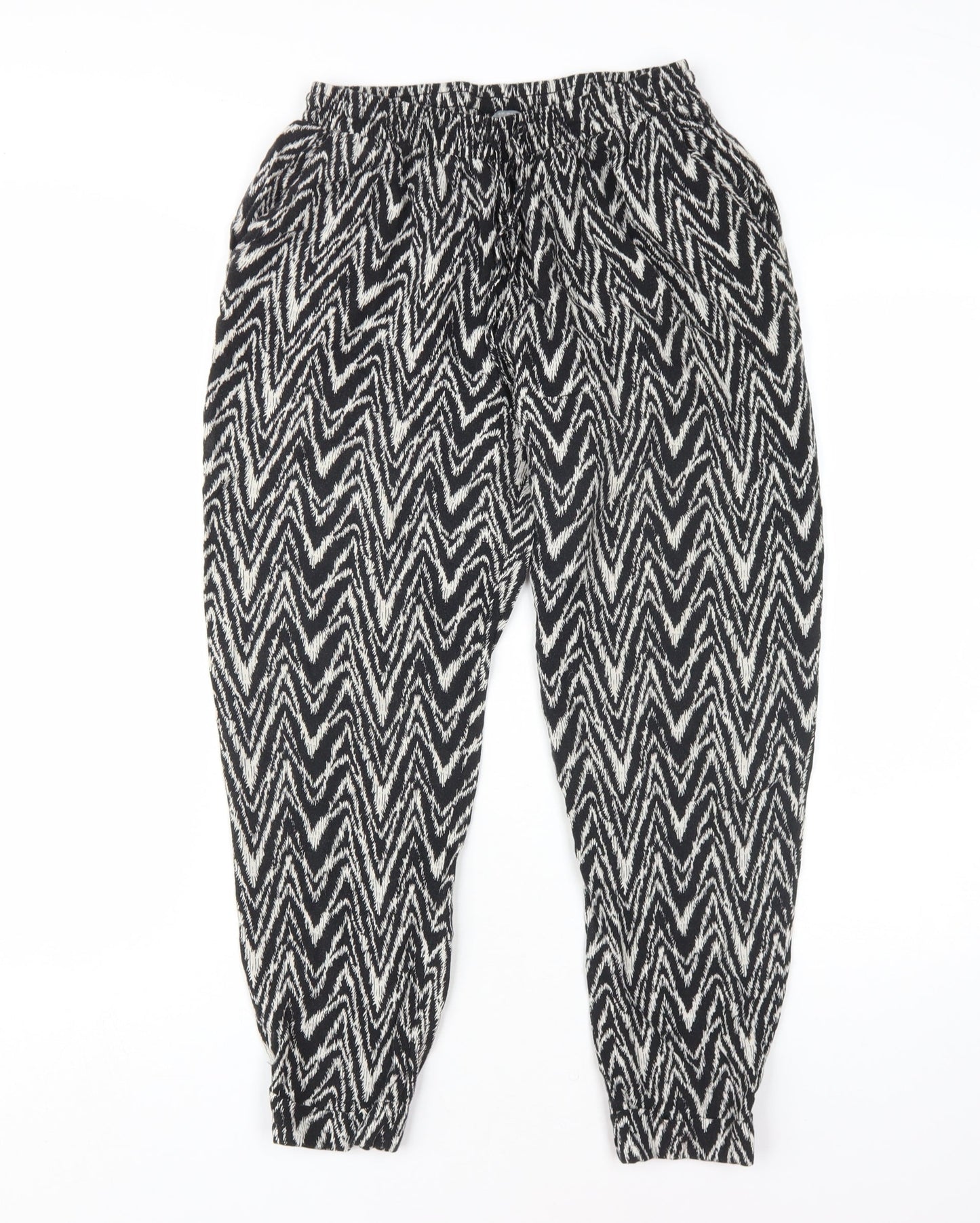 Womens UK Size 10 Dorothy Perkins Relaxed Fit Harem Black Trousers