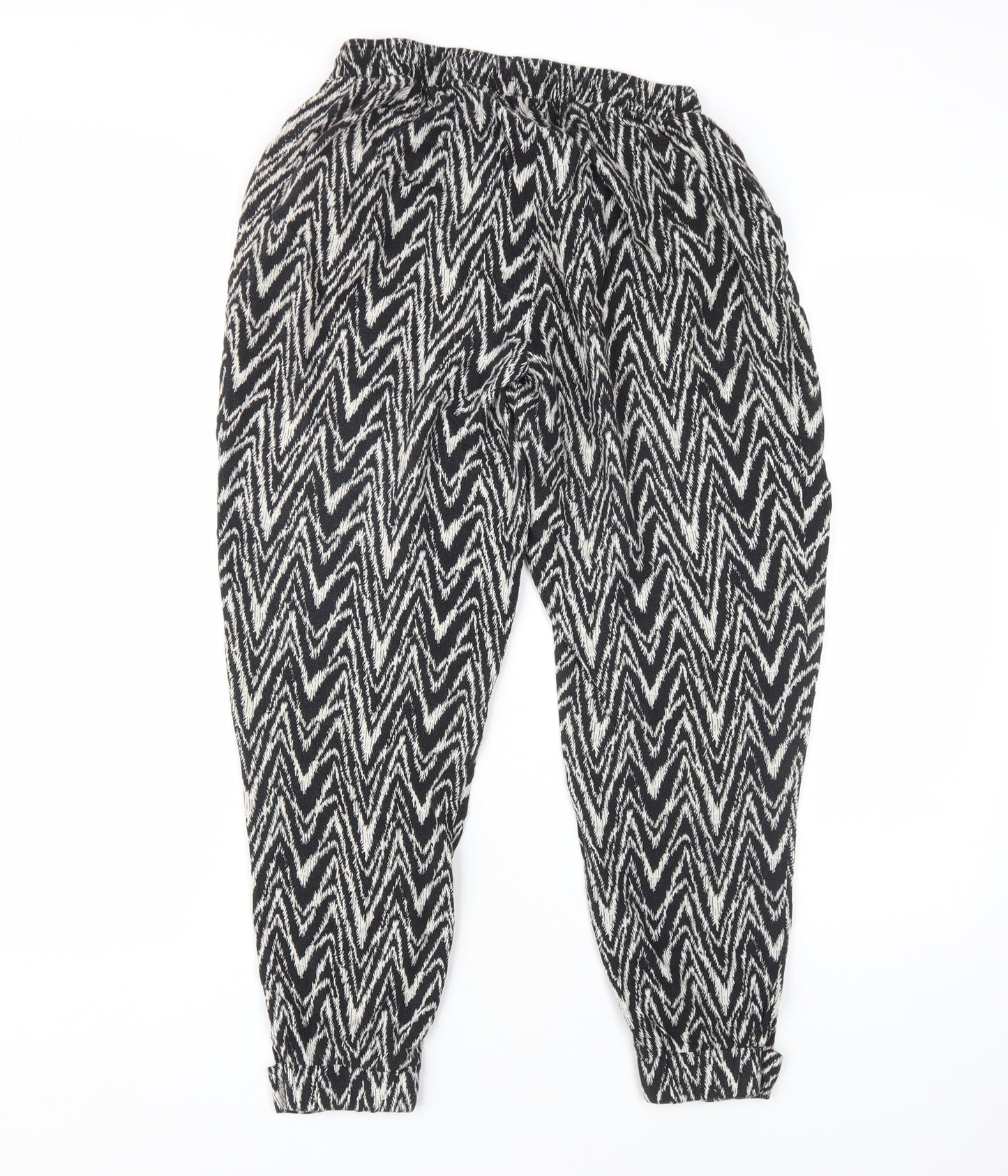 Womens UK Size 10 Dorothy Perkins Relaxed Fit Harem Black Trousers