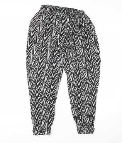 Womens UK Size 10 Dorothy Perkins Relaxed Fit Harem Black Trousers