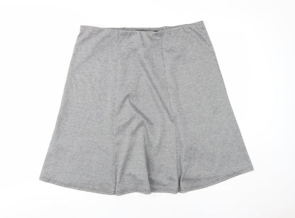 Bonmarché Women's Grey Check Pencil Skirt Size 18