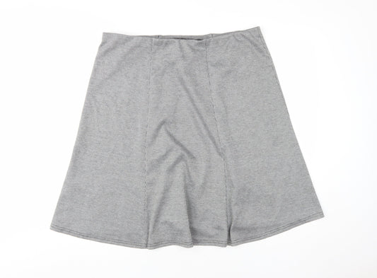 Bonmarché Women's Grey Check Pencil Skirt Size 18