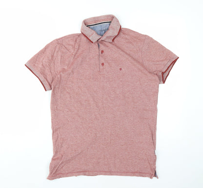 Wrangler Men's Red Polo Shirt L - Casual Short Sleeve