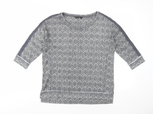 Womens UK Size 12 NEXT Grey Jersey T-Shirt