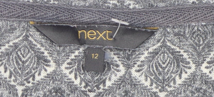 Womens UK Size 12 NEXT Grey Jersey T-Shirt