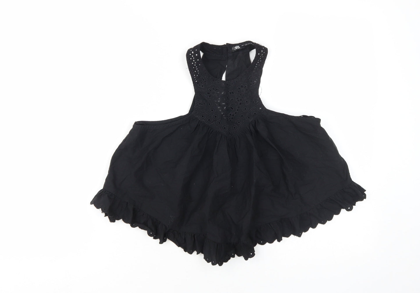 Womens UK Size S Zara Black Camisole Blouse