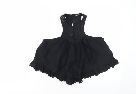 Womens UK Size S Zara Black Camisole Blouse