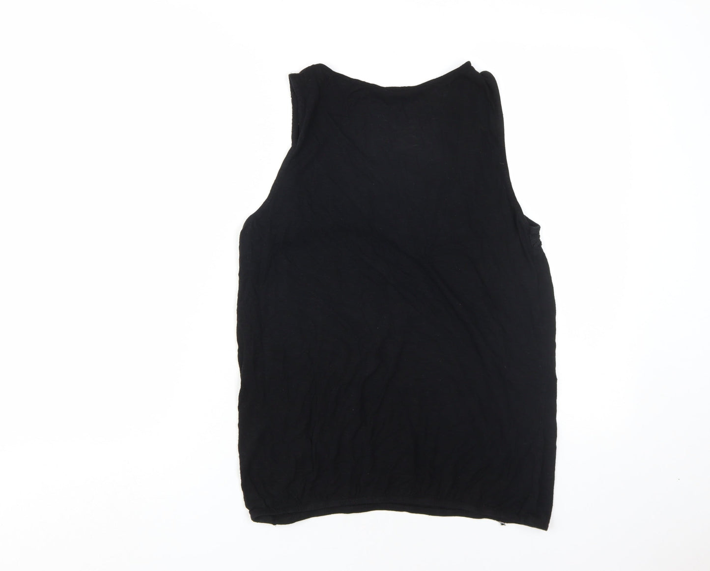 Womens UK Size 14 Dorothy Perkins Black Basic Tank