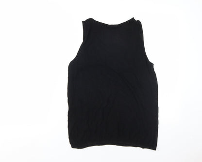 Womens UK Size 14 Dorothy Perkins Black Basic Tank