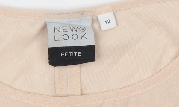 New Look Women's Beige A-Line Dress Size 12