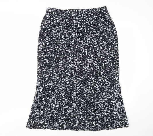 Frankenwälder Women's Black Polka Dot Pencil Skirt Size 14