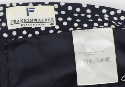 Frankenwälder Women's Black Polka Dot Pencil Skirt Size 14
