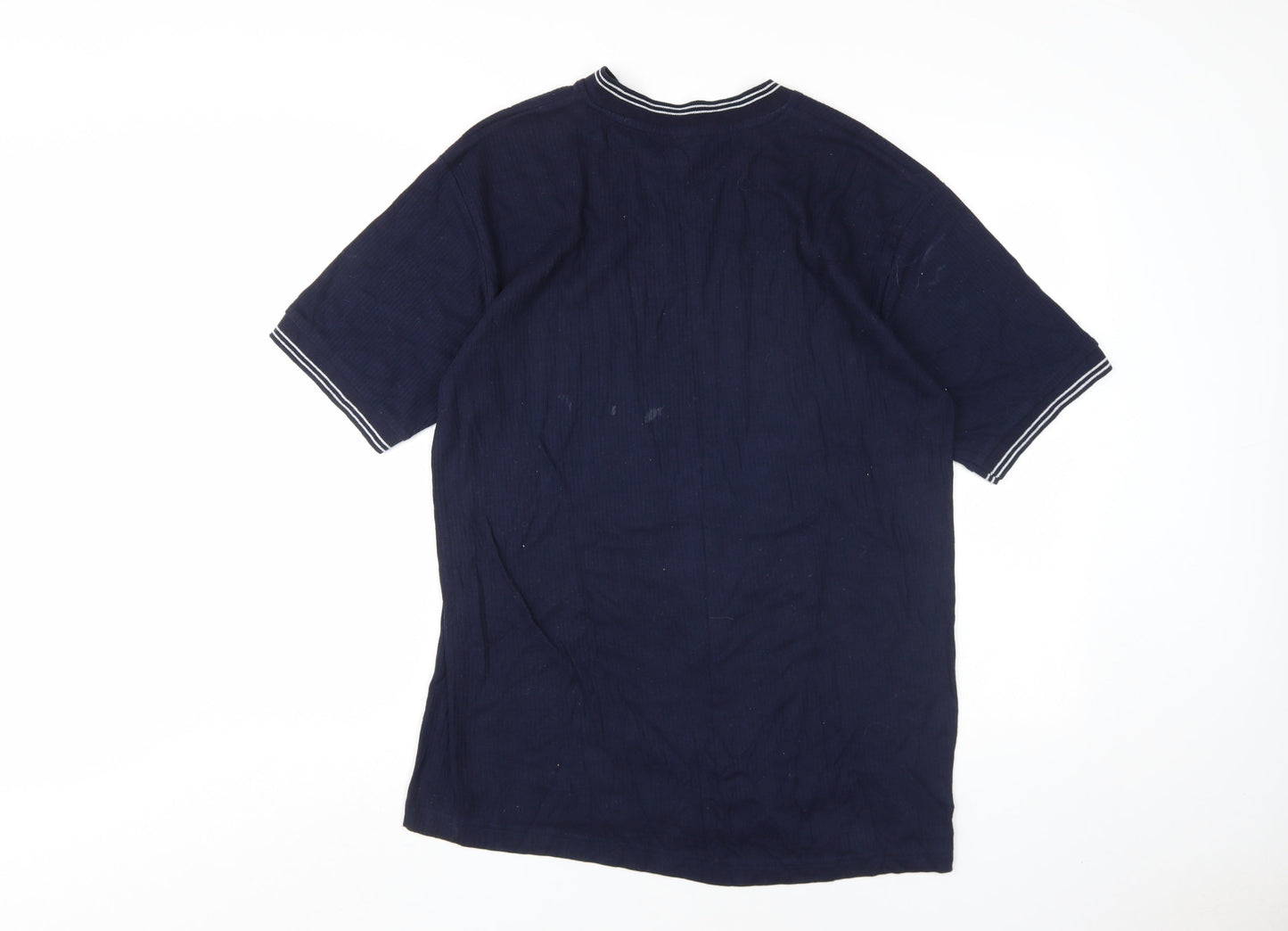 EA Menswear Blue V-Neck Men's T-Shirt L