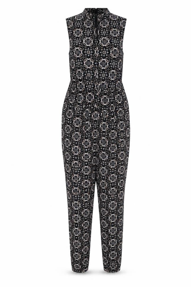 Womens UK Size 12 Wallis One-Piece Black Jumpsuit