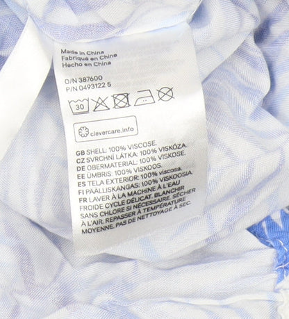H&M Girls Blue Floral Jumpsuit - Size 14 Years, Sleeveless