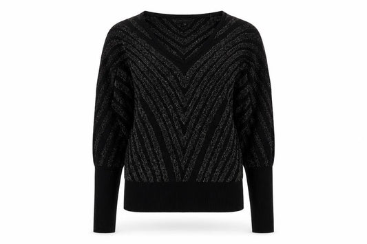 Womens UK Size M QED London Black Pullover Jumper