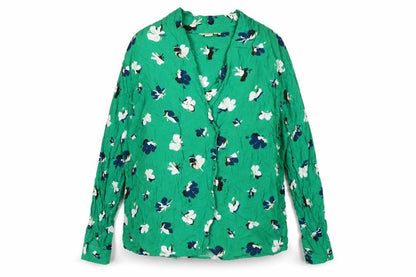 Womens UK Size 14 Monsoon Green Basic Blouse