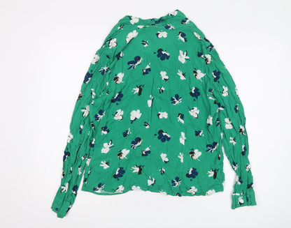 Womens UK Size 14 Monsoon Green Basic Blouse