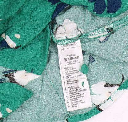 Womens UK Size 14 Monsoon Green Basic Blouse