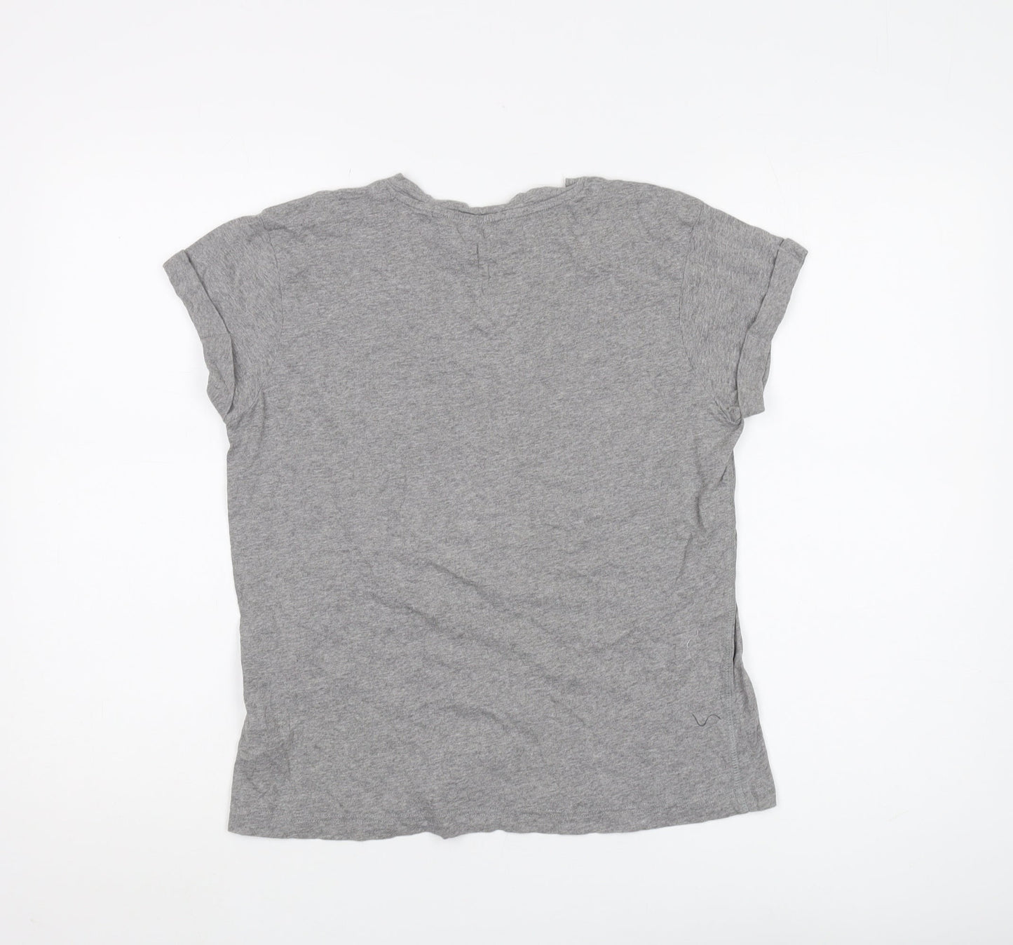 Jack Wills Women's Grey T-Shirt, Size 6, Basic