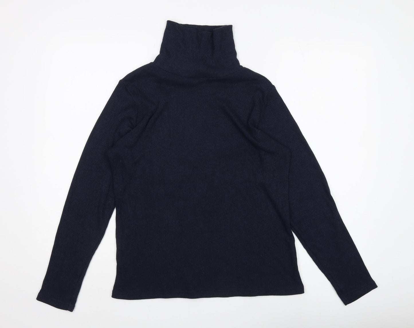 Womens UK Size S ISLE Essentials Blue Pullover Jumper