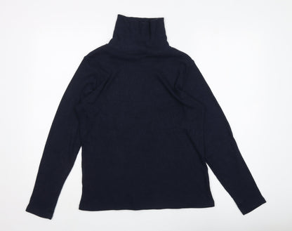 Womens UK Size S ISLE Essentials Blue Pullover Jumper