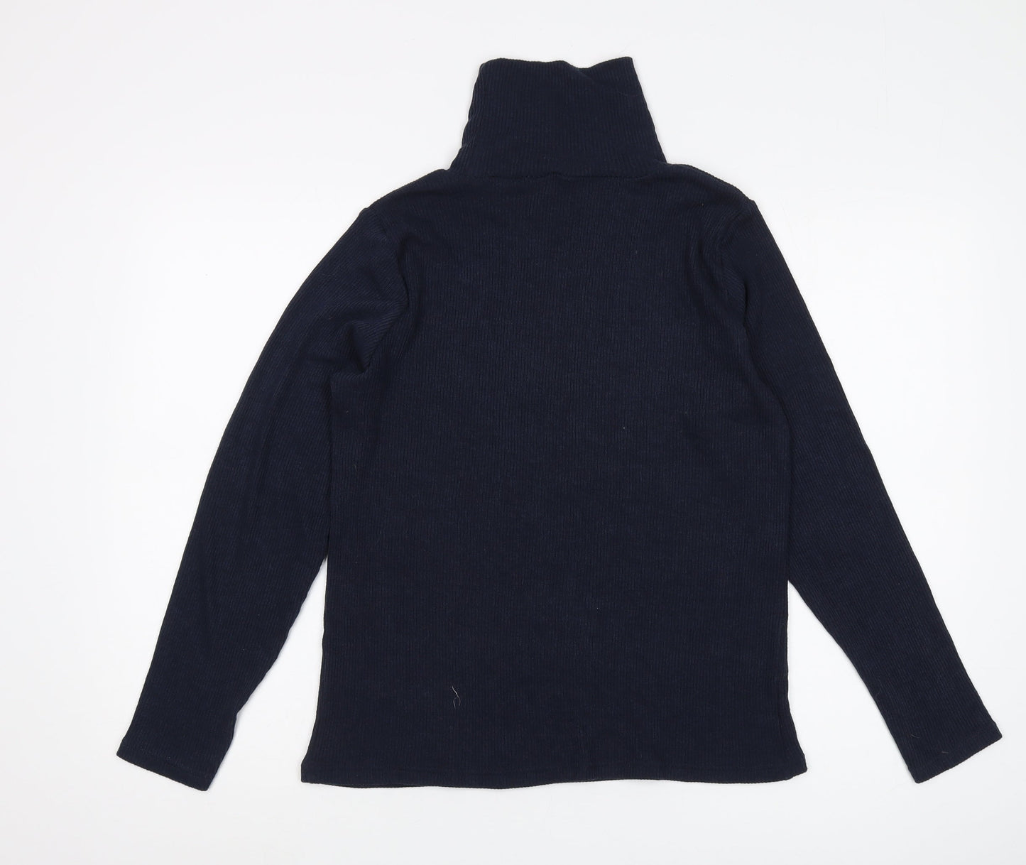 Womens UK Size S ISLE Essentials Blue Pullover Jumper