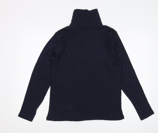 Womens UK Size S ISLE Essentials Blue Pullover Jumper