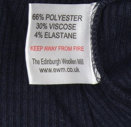 Womens UK Size S ISLE Essentials Blue Pullover Jumper