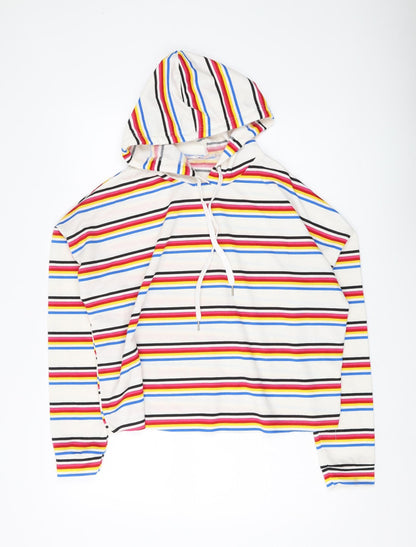 Stella Viva Women's Multicolour Striped Hoodie L